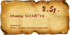 Utassy Szilárd névjegykártya